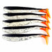 5pcs/Lot Soft Lures Jigging Fishing Lures Wobblers Tackle Double Color Aritificial Silicone Swimbait