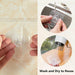 20/10 Pcs Hooks Transparent Strong Self Adhesive Suction Wall Hanger Hooks