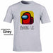 Among Us Men T Shirt Round Neck Simplicity Casual Cotton Top Tees Graphic T Shirts