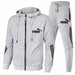 Men's Jacket Autumn Zipper Hooded Sweatshirts Pants Tracksuit Sportswear