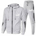 Men's Jacket Autumn Zipper Hooded Sweatshirts Pants Tracksuit Sportswear