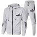Men's Jacket Autumn Zipper Hooded Sweatshirts Pants Tracksuit Sportswear