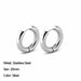 Geometric Hoop Earrings Stainless Steel Gold Color Circle Punk Earrings Women Fashion Jewelry