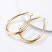 Geometric Hoop Earrings Stainless Steel Gold Color Circle Punk Earrings Women Fashion Jewelry