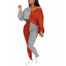 Women 2 Piece Outfits Long Sleeve Off Shoulder Crop Tops Pants Set Casual Sportswear