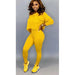 Women 2 Piece Outfits Long Sleeve Off Shoulder Crop Tops Pants Set Casual Sportswear