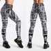 Fashion Spandex Printed Leggings Women Stretch Fitness Yoga Pants