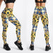 Fashion Spandex Printed Leggings Women Stretch Fitness Yoga Pants