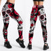 Fashion Spandex Printed Leggings Women Stretch Fitness Yoga Pants