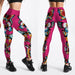 Fashion Spandex Printed Leggings Women Stretch Fitness Yoga Pants