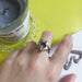 Individuality Baroque Vintage Love Heart Metal Rings Women Jewelry