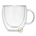 Double Wall Glass Cup Tea Coffee Mug Portable Transparent Glass Cup