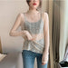 Transparent Korean Loose Women Lace Blouse Bottoming Tops