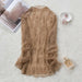 Transparent Korean Loose Women Lace Blouse Bottoming Tops