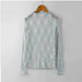 Transparent Korean Loose Women Lace Blouse Bottoming Tops