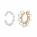 New Fashion Pearl Ear Cuff Bohemia Stackable C Shaped CZ Rhinestone Small Earrings