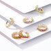 New Fashion Pearl Ear Cuff Bohemia Stackable C Shaped CZ Rhinestone Small Earrings