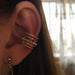New Fashion Pearl Ear Cuff Bohemia Stackable C Shaped CZ Rhinestone Small Earrings