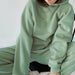 Women Elegant Solid Sets Hoodie Sweatshirts And Long Pant Fashion Two Pieces Set
