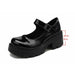 Women Japanese Style Mary Jane Shoes Vintage High Heel Platform Shoes