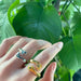 Hug Carved Hand Ring Creative Adjustable Hand Hug Rings Men Women Fashion Jewelry