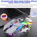 Rechargeable Wireless Silent Gaming Mouse 1600 DPI Ergonomic RGB LED Backlit 2.4G USB Receiver Mouse