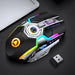 Rechargeable Wireless Silent Gaming Mouse 1600 DPI Ergonomic RGB LED Backlit 2.4G USB Receiver Mouse