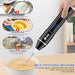 LCD Display Electric Handheld Blender USB Rechargeable 3-Speed Mixer For Coffee Egg Milk Latte Cappuccino