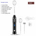 LCD Display Electric Handheld Blender USB Rechargeable 3-Speed Mixer For Coffee Egg Milk Latte Cappuccino