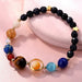 Handmade Universe Galaxy Solar System Stones Beads Necklace Bracelet