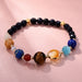 Handmade Universe Galaxy Solar System Stones Beads Necklace Bracelet