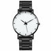 Men's Fashion Ultra Thin Watches Men Business Stainless Steel Mesh Belt Watch