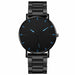 Men's Fashion Ultra Thin Watches Men Business Stainless Steel Mesh Belt Watch