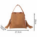 Fashion Scrub Women Bucket Bag Vintage Tassel High Quality Shoulder Bags