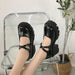 Women Japanese Style Mary Jane Shoes Vintage High Heel Platform Shoes