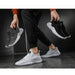 Men Shoes Breathable White Mesh Sneakers Trendy Lace-Up Lightweight Shoes