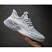 Men Shoes Breathable White Mesh Sneakers Trendy Lace-Up Lightweight Shoes