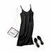 Women Satin Dress Luxury Shiny Sundress Sexy Imitation Silk Fashion Dress