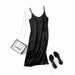 Women Satin Dress Luxury Shiny Sundress Sexy Imitation Silk Fashion Dress