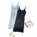 Women Satin Dress Luxury Shiny Sundress Sexy Imitation Silk Fashion Dress