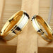 New Fashion Design 316 Titanium Steel Men Women Rings Gold Wedding Band Couple Rings
