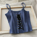 Women Halter Tank Tops Knitting Sexy Spaghetti Hot Solid Crop Tops