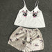Unicorn Pajamas for Woman Silk Sexy Sleepwear Satin Home Suit