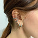 New Fashion Pearl Ear Cuff Bohemia Stackable C Shaped CZ Rhinestone Small Earrings