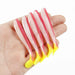 5pcs/Lot Soft Lures Jigging Fishing Lures Wobblers Tackle Double Color Aritificial Silicone Swimbait