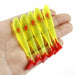 5pcs/Lot Soft Lures Jigging Fishing Lures Wobblers Tackle Double Color Aritificial Silicone Swimbait