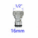 1/2" 3/4" 1" Thread Brass Garden Watering Quick Connector Adapter Copper Hose