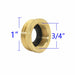1/2" 3/4" 1" Thread Brass Garden Watering Quick Connector Adapter Copper Hose