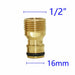 1/2" 3/4" 1" Thread Brass Garden Watering Quick Connector Adapter Copper Hose