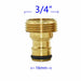 1/2" 3/4" 1" Thread Brass Garden Watering Quick Connector Adapter Copper Hose
